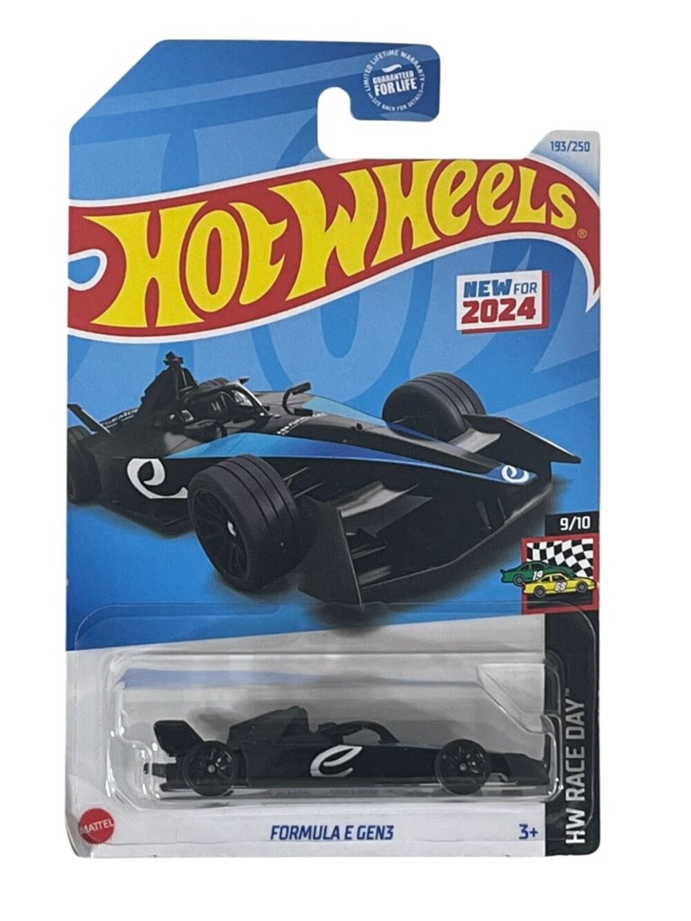 Hot Wheels 2024 Formula E Gen3 Black Blue HW Race Day 193/250 Diecast